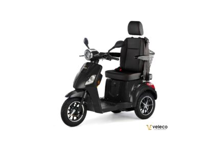 scooter électrique Draco Veleco à 3 roues stable PMR et sénior avec siège dosseret confortable